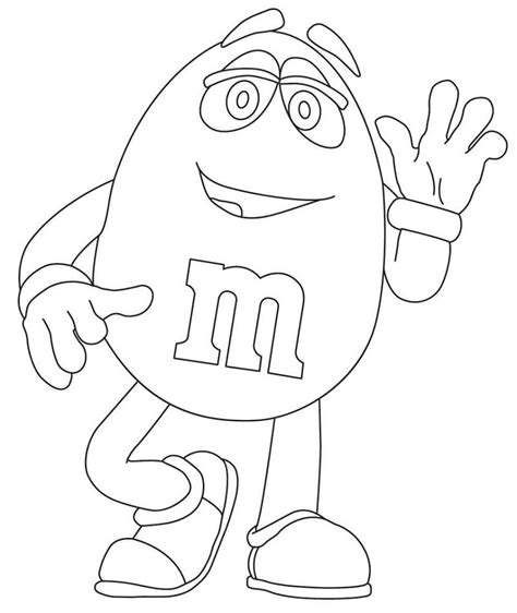 M And M Coloring Pages For Kids