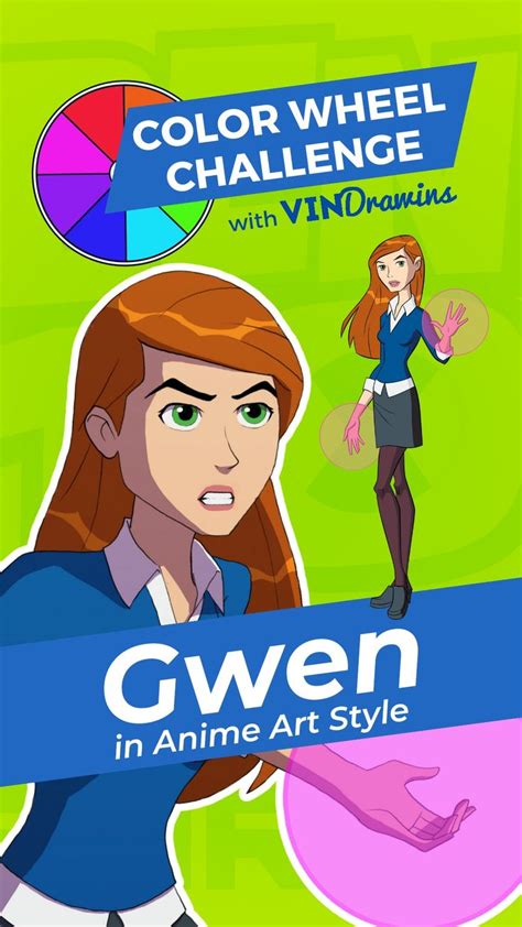 Gwen Tennyson - Ben 10 Alien Force - Color Wheel Challenge - Blue Character | Ben 10 alien force ...