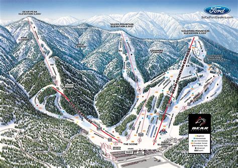 Bear Mountain Trail Map | Snow Summit Trail Map | Getboards