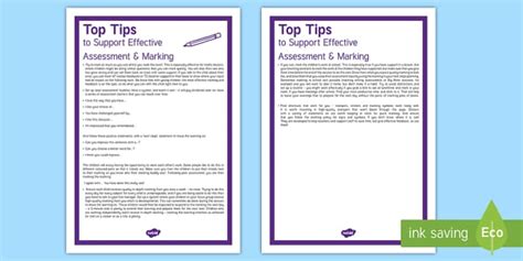 Probationer Teacher Effective Marking and Assessment Tips