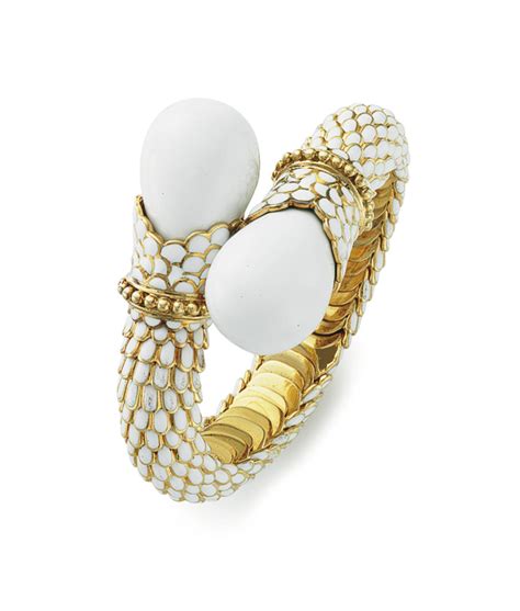 AN ENAMEL AND GOLD BRACELET, BY DAVID WEBB | Christie's