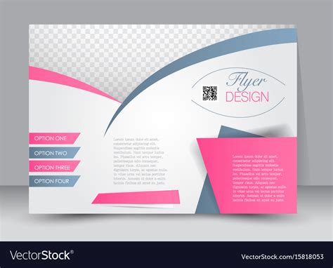 Landscape billboard flyer template Royalty Free Vector Image