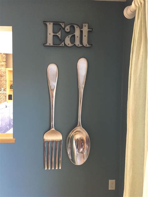 Kitchen decorations. Spoon and fork from Pier 1 and EAT sign from Michael's | Kitchen wall decor ...