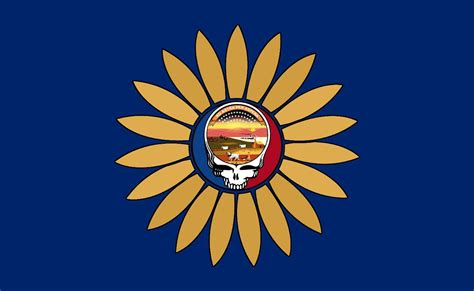 I made an edit of the KS state flag. : r/gratefuldead