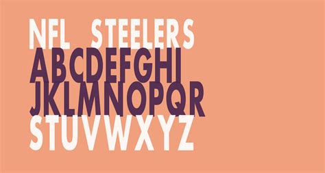 NFL Steelers free Font - What Font Is