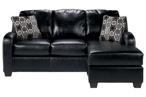 Ashley Furniture: Showroom | Chaise sofa, Black sofa, Black leather furniture