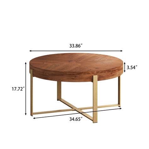 Modern Simple Double-layer Rattan Woven Solid Wood Coffee Table - On ...