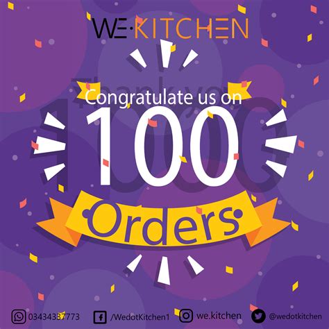 We set a target to achieve 100 orders per day and thanks to WE.KITCHEN community for support and ...