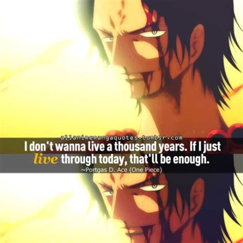 The source of Anime quotes & Manga quotes | One piece quotes, Ace quote ...