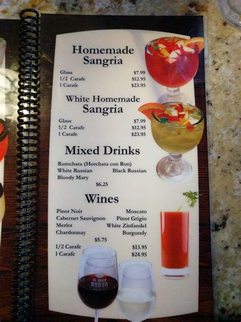 Menu at Gran Rodeo Mexican Bar & Grill, Concordville, 200 Painters Crossing