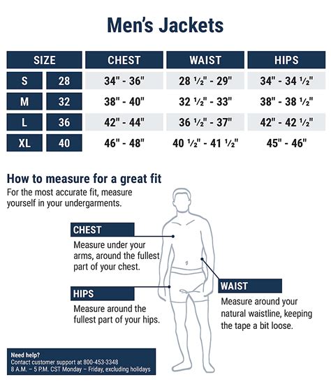 Jacket Size Chart India