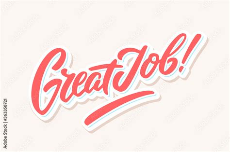 Great Job banner. Stock Vector | Adobe Stock