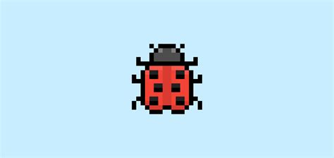 How to Make a Pixel Art Ladybug - Mega Voxels