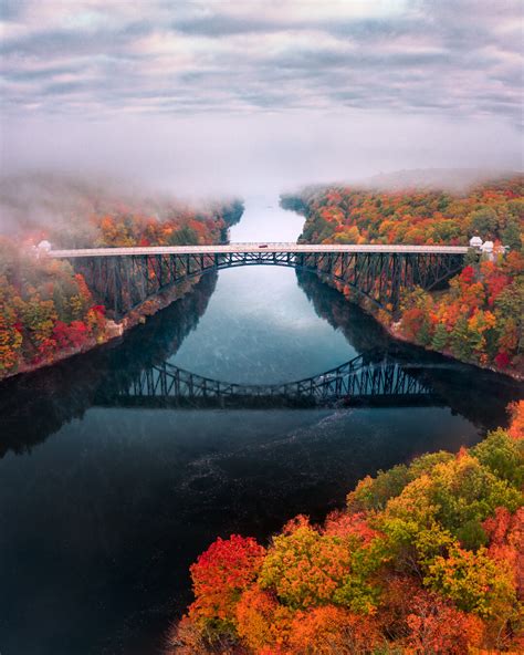 Fall at the French King Bridge — Jamie Malcolm-Brown Photography