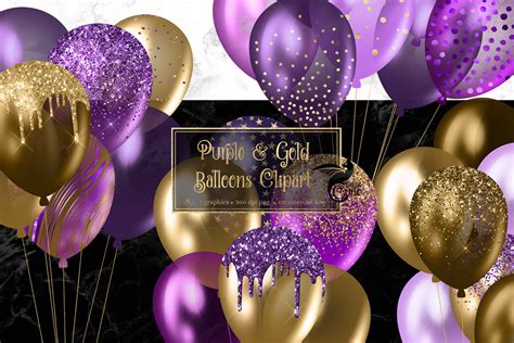 Purple Birthday Balloons Clip Art