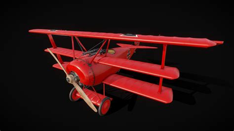 Red Baron Triplane - Buy Royalty Free 3D model by Mikaël Sévère ...