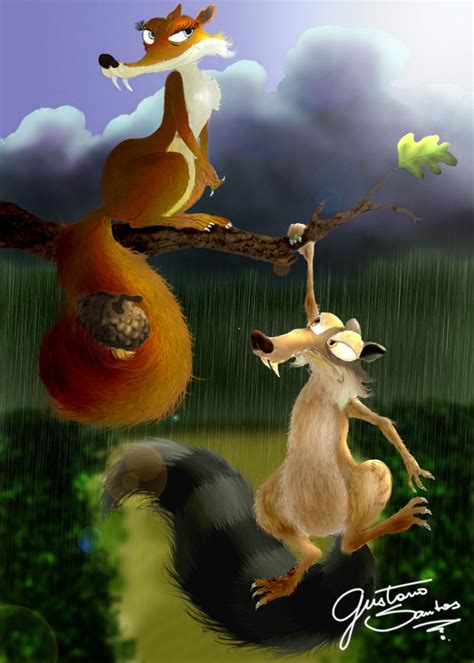 Scrat and scratte by GuGa-GuGa on DeviantArt