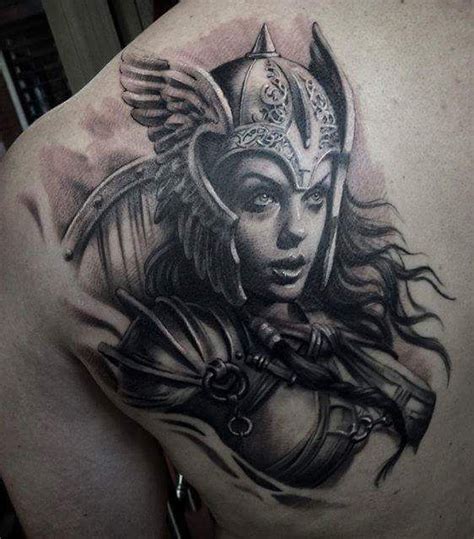 Female Warrior | Viking warrior tattoos, Valkyrie tattoo, Female warrior tattoo