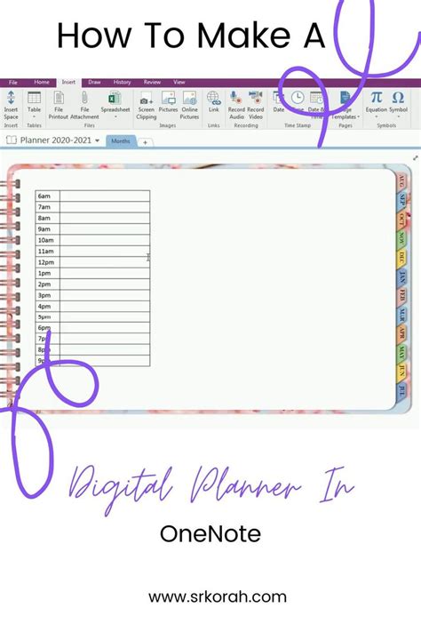 OneNote Digital Planner | Free Tutorial [Video] | Daily planner pages, Free planner pages, Planner