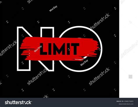 No Limit Black Background Stock Vector (Royalty Free) 2268175825 ...