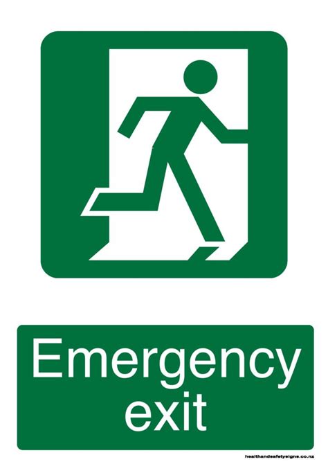 Exit signs - Health and Safety Signs