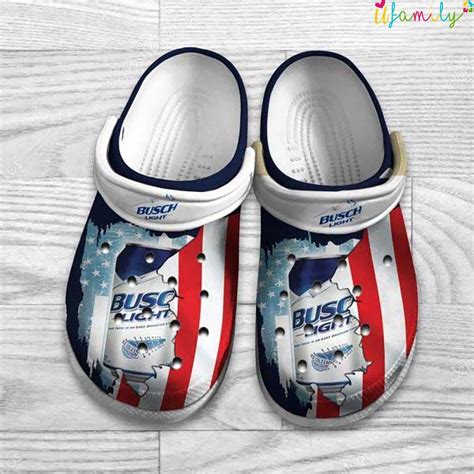 Busch Light Beer American Flag Crocs - Thoughtful Personalized Gift For ...