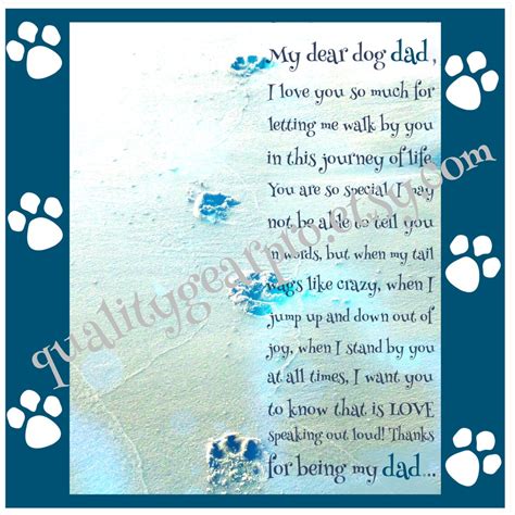 Dog Dad Poster Dad Poster Dog Dad Art Print Wall Decor - Etsy