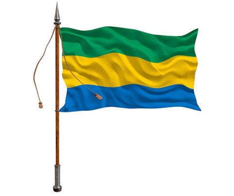 Premium Photo | National flag of gabon background with flag of gabon