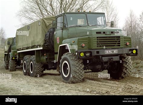 Heavy military truck KrAZ-260 Stock Photo - Alamy