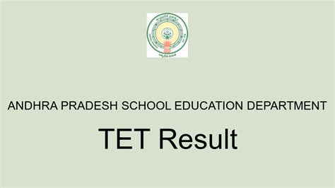 AP TET Result 2022: Cut Off Marks, Merit List, Score Card