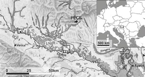 Detail of the map 'Flooded and waterlogged areas of the Carpathian... | Download Scientific Diagram