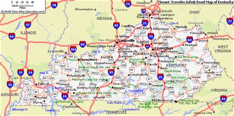 Kentucky Map - http://travelsfinders.com/kentucky-map.html | Ohio map ...