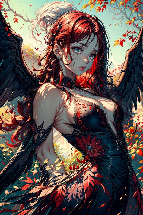 phoenix girl by Waifu2Art on DeviantArt