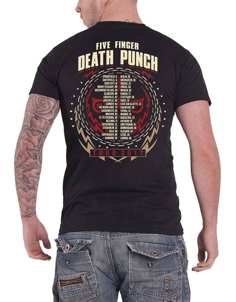 Five Finger Death Punch T Shirt official band logo got your six Warhead ...