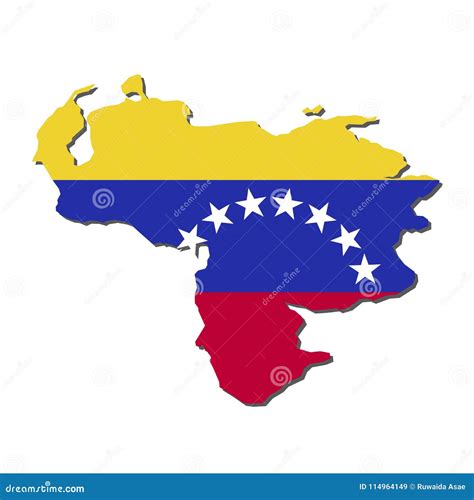 Venezuela Map Flag,Venezuela Map with Flag Vector Stock Vector ...