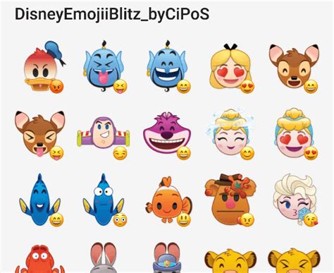 Disney Emoji Sticker Pack - Telegram Stickers Library