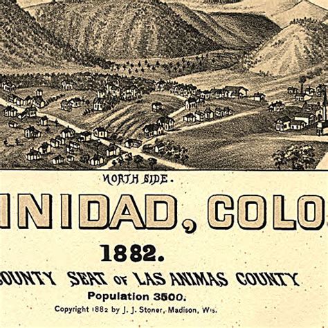 Trinidad, Colorado 1882 – American Map Store