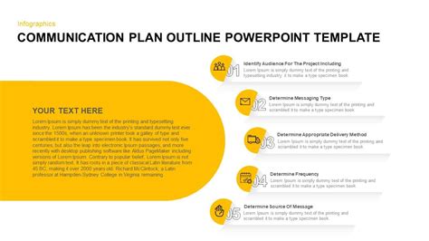 Communication Plan Outline PowerPoint Template