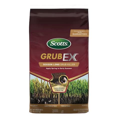 Scotts GrubEx1 28.7 lbs. 10,000 sq. ft. Season Long Grub Killer Protects Lawns Up to 4 Months ...