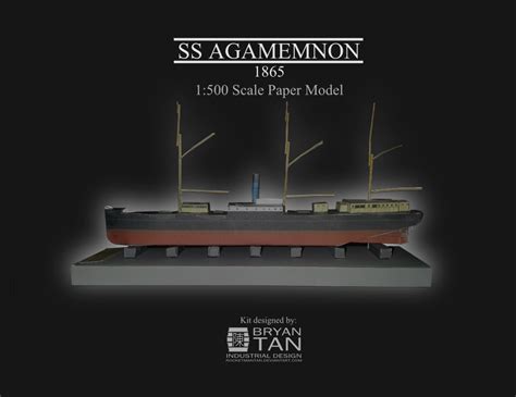 Steam Clipper Agamemnon - Paper model kit by RocketmanTan on DeviantArt