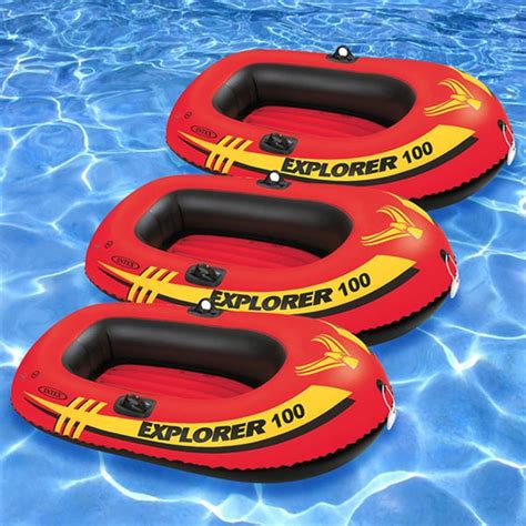 Shop Intex Explorer 100 Inflatable Boats (Set of 3) - Free Shipping On Orders Over $45 ...