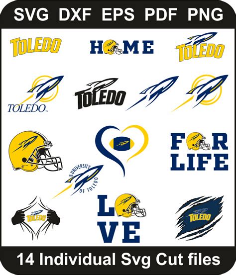 Toledo Rockets Svg Pack | Toledo Rockets Football Png Pack