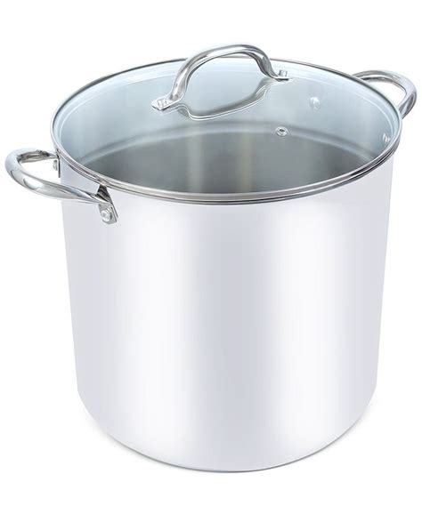 Tools of the Trade 20-Qt. Stainless Steel Stock Pot with Lid, Created for Macy's - Macy's