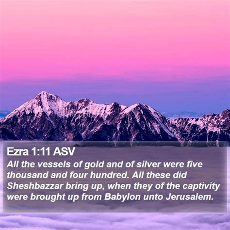 Ezra 1 Scripture Images - Ezra Chapter 1 ASV Bible Verse Pictures