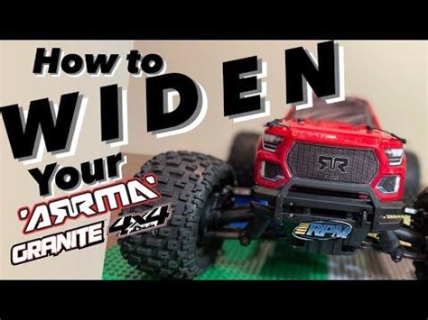 ARRMA GRANITE 4x4 BLX 3S UPGRADES: HOW TO WIDEN WITH TYPHON A-ARMS. - YouTube