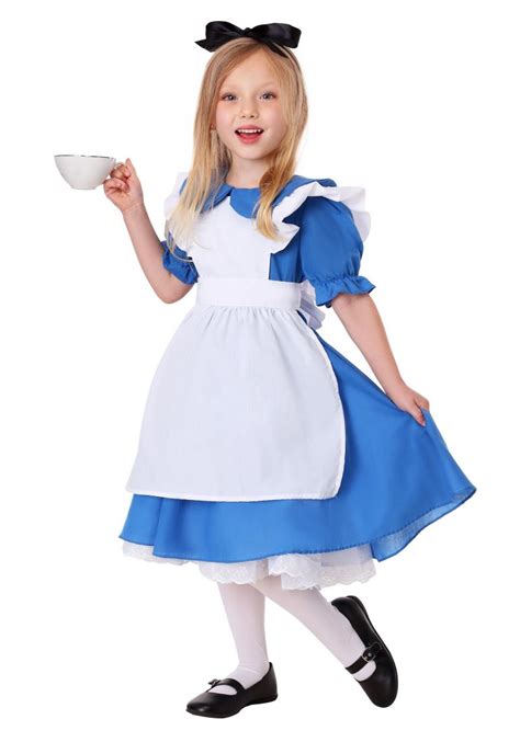 fantasia infantil Alice no pais das maravilhas-Deluxe Toddler Alice Costume