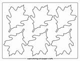 6 Leaves Of Red Oak Template  Free Printable Papercraft Templates sketch template