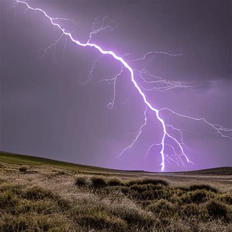 Purple Lightning Storm Graphic · Creative Fabrica