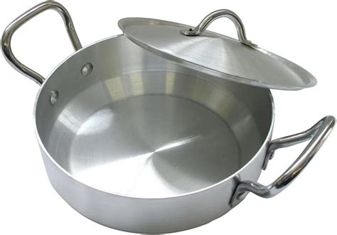 Sonex 27cm Flat Wok/Karahi Aluminum Cooking Pot: Amazon.co.uk: Kitchen ...