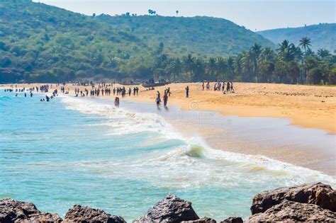 Yarada Beach, Visakhapatnam, India 10 December 2018 - People Relaxing and Enjoying in Yarada ...